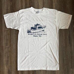 Vintage Naples Florida Boat T Shirt Single Stitch